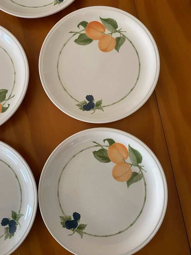 Platos Biltons England porcelana fruta