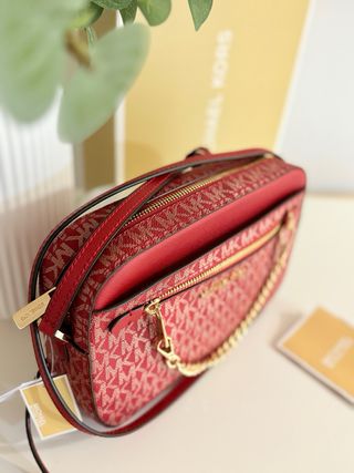 Bolso Michael Kors Rojo y Dorado