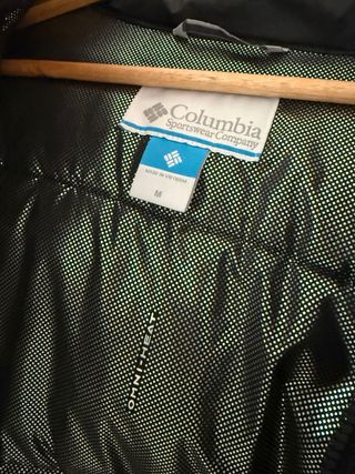 Chaqueta Columbia Negra Plumas