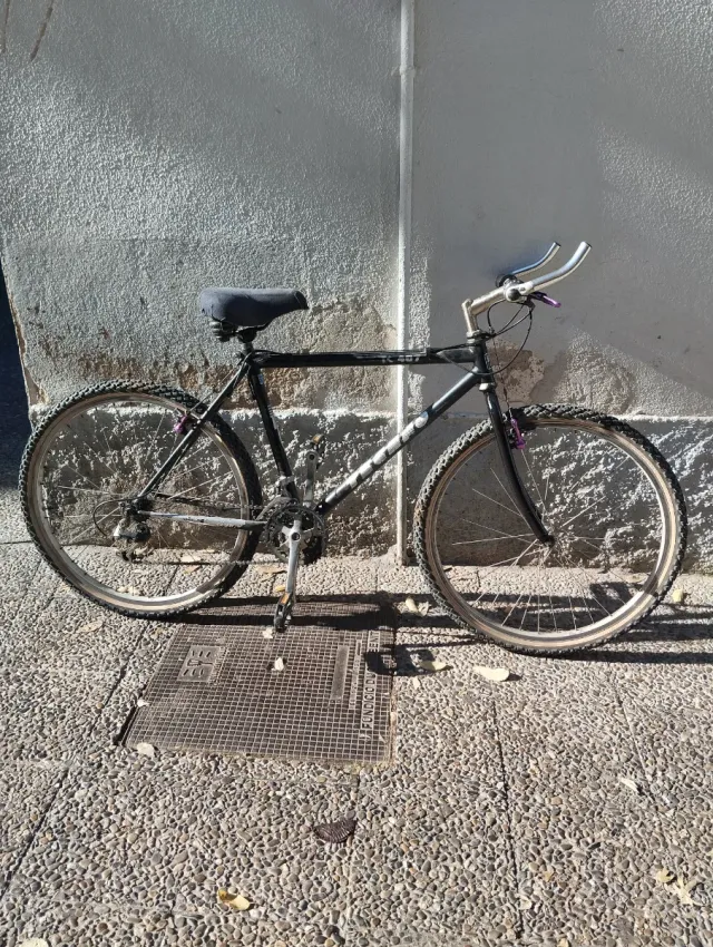 Bicicleta de montaña negra