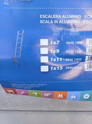 Escalera Aluminio 1 tramo EN131