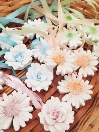 25 Ambientadores Cerámica Flores