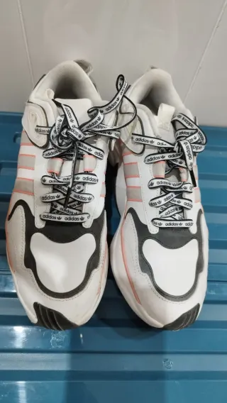 Zapatillas Adidas Talla 40 Blancas Rosas