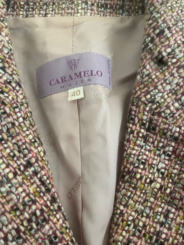 Chaqueta Caramelo Mujer Multicolor Rosa,