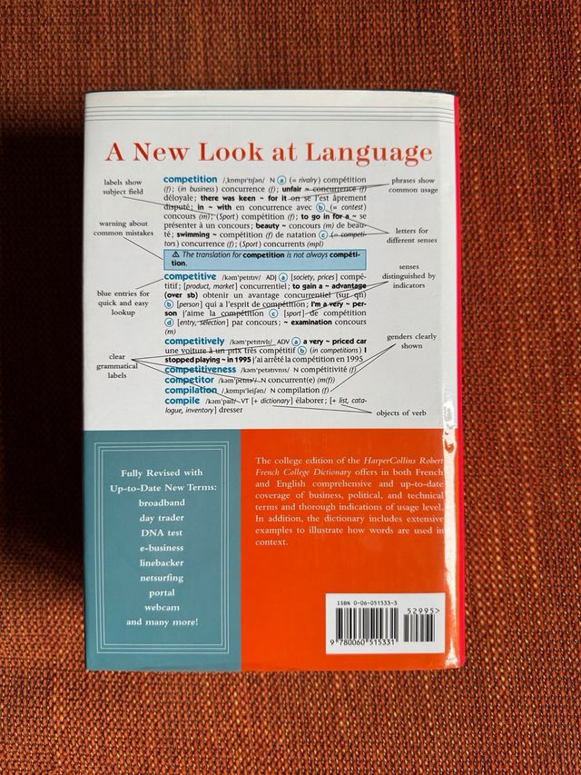 Collins Robert French College Dictionary, 4e