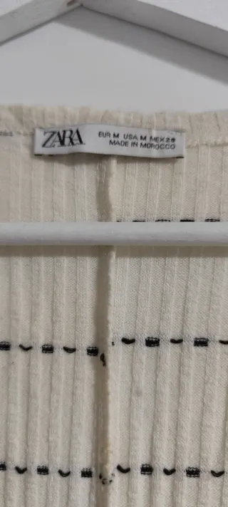 Mono Zara rayas blanco y negro