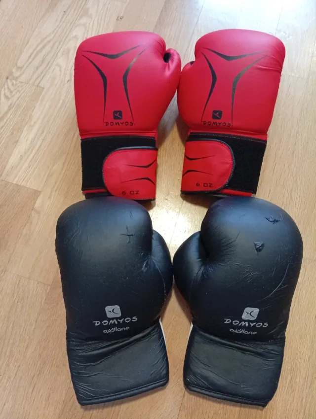 Guantes Boxeo Infantil Rojo 6 OZ