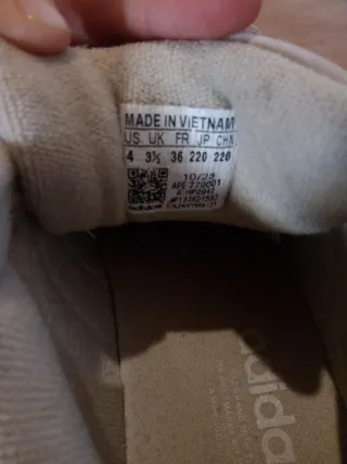 Adidas Bambas Mujer Talla 36 Beige