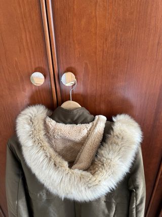 Abrigo largo verde oliva