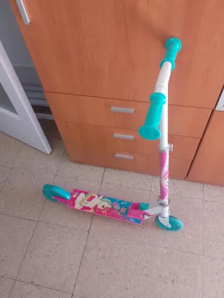 Patinete infantil unicornio rosa y azul