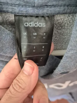 Sudadera Adidas Azul con Rayas Blancas