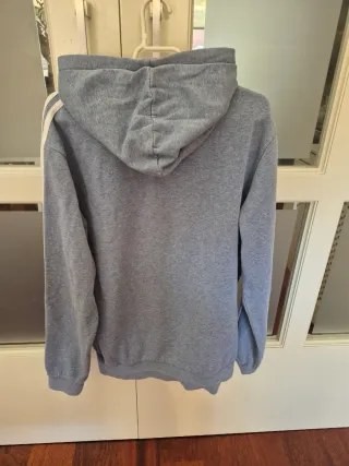 Sudadera Adidas Azul con Rayas Blancas