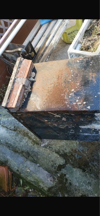 Cocina de leña y carbón antigua