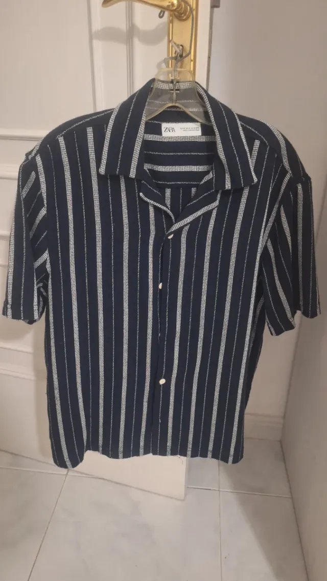 Camisa Zara Rayas Talla S