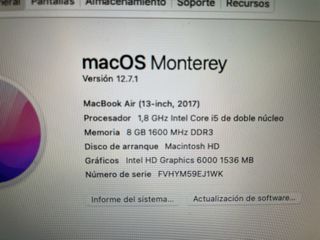 MacBook Air 13” (2017) Argento