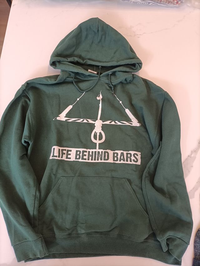 Sudadera verde hombre Life Behind Bars