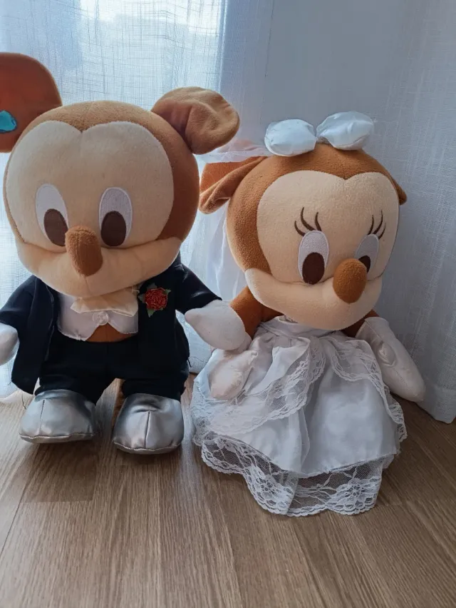 Peluches Mickey y Minnie de Boda