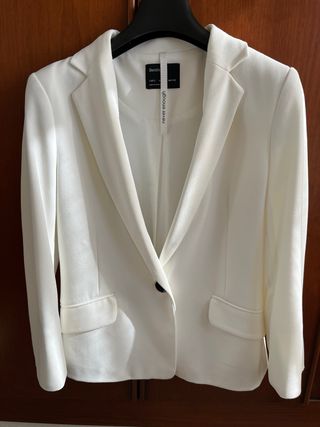 Chaqueta Bershka Blanca Talla S