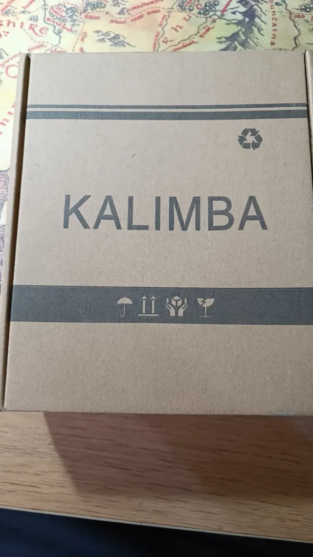 Kalimba de madera con 17 teclas