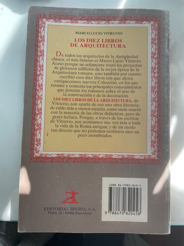 156. LOS DIEZ LIBROS DE ARQUITECTURA (LITERATUR...