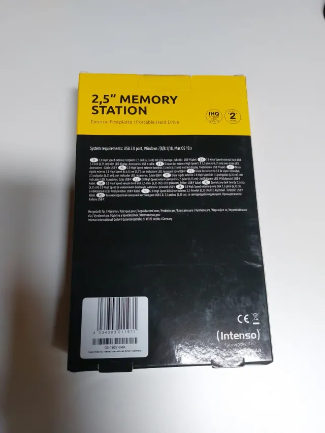 Hard Disk Esterno Intenso 500GB USB 2.0