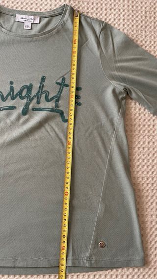 Camiseta Massimo Dutti verde de manga larga