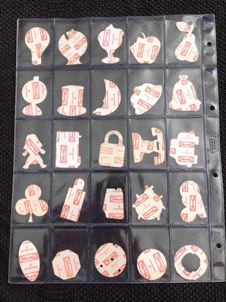 Cromos pegatinas panrico bollycao siluetas