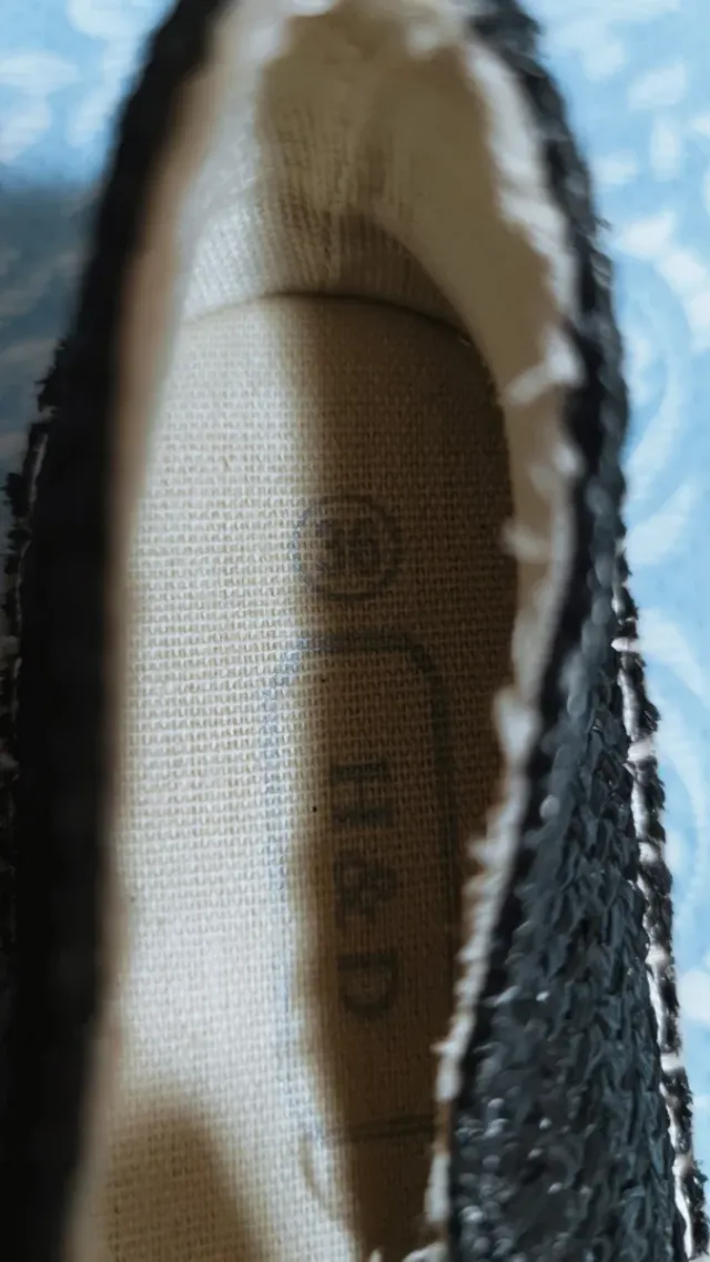 Alpargatas negras sintéticas