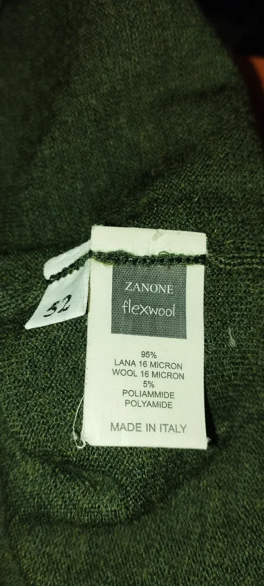 Gilet Zanone Verde Oliva Taglia 52