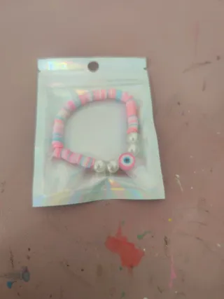 Pulsera hecha a mano con ojo turco