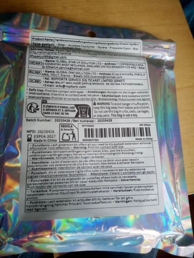 Pestañas postizas negras