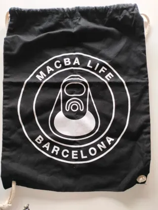 Mochila Macba Life Cuerdas Negra