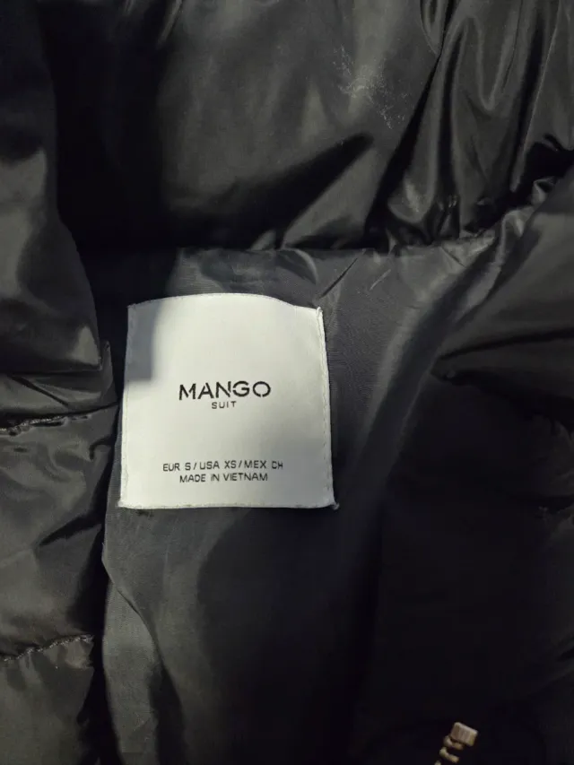 Chaqueta plumífera Mango con capucha