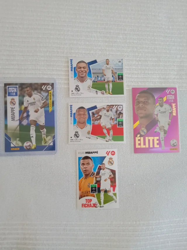 Lote 5 Cromos Mbappé 24/25