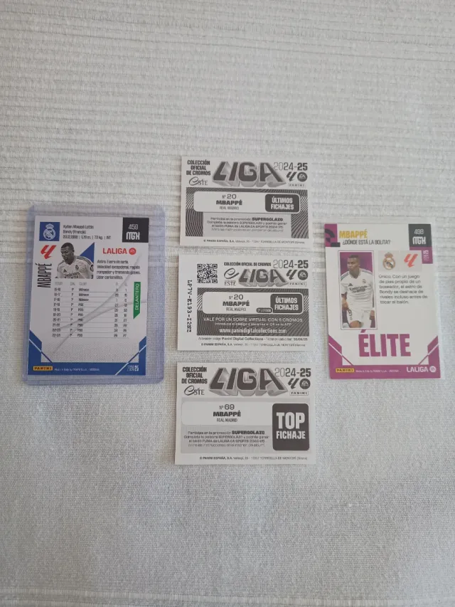 Lote 5 Cromos Mbappé 24/25