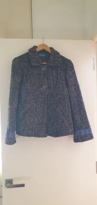 Chaquetón corto jaspeado