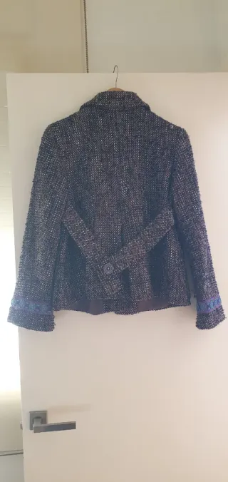 Chaquetón corto jaspeado