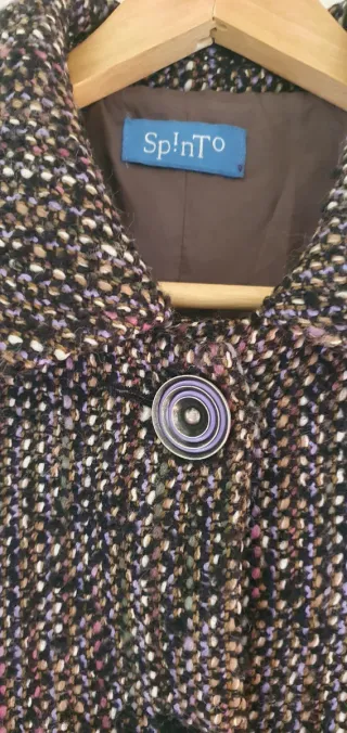 Chaquetón corto jaspeado