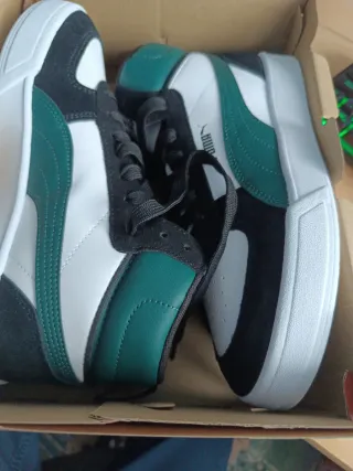 A las 11h Puma Caven Mid SD Verde/Blanco