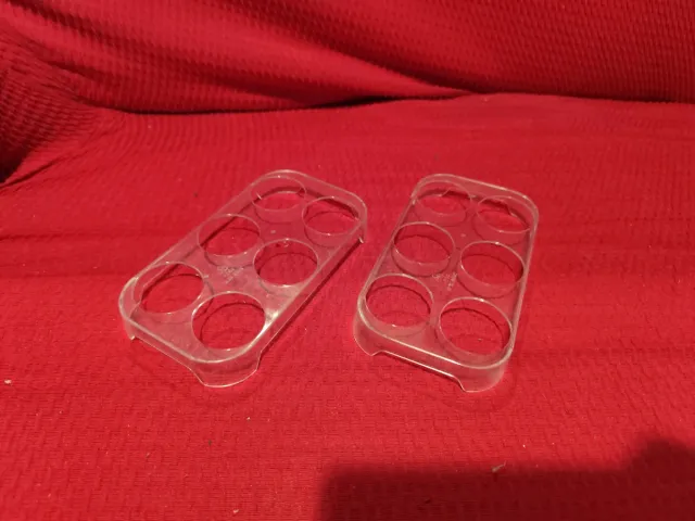 Huevera transparente para 6 huevos