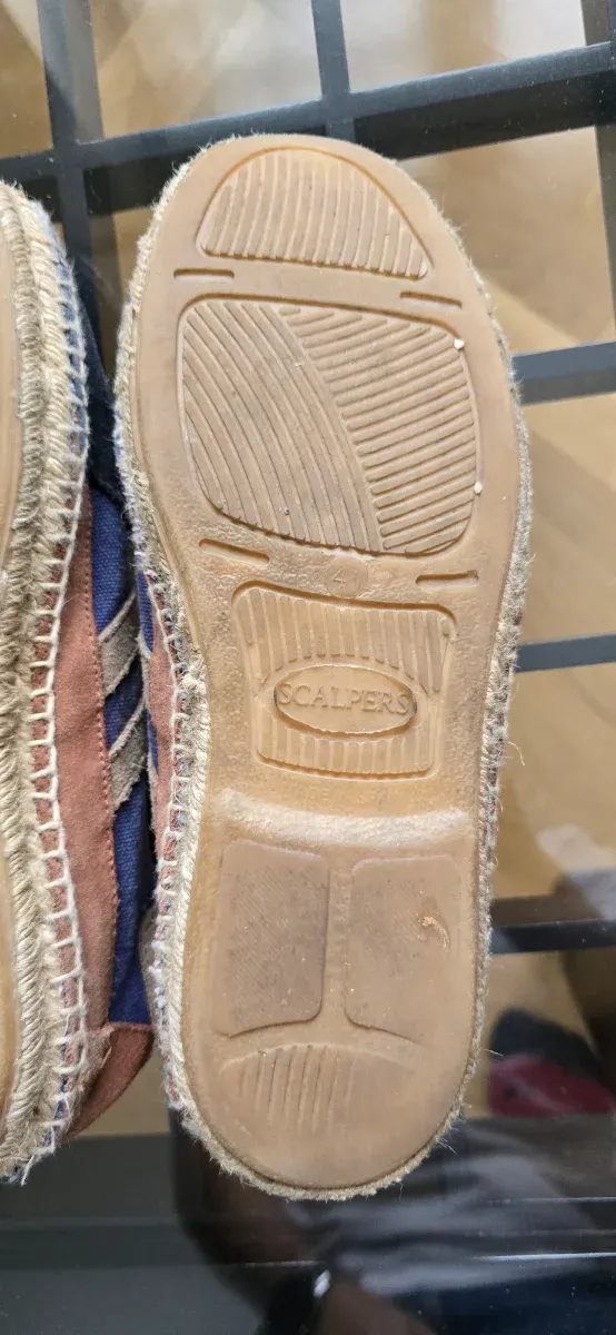 Alpargatas Scalpers Azul y Beige