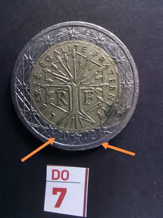 Moneda 2 Euros Francia 2002