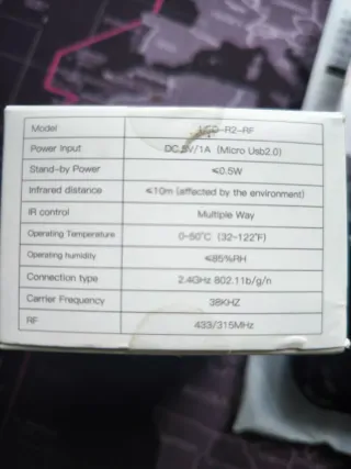 Telecomando intelligente WiFi Smart IR+RF per la casa