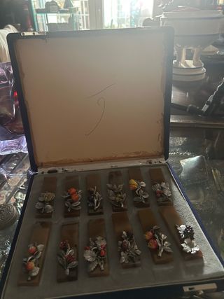 Set poggia posate Agata e metallo