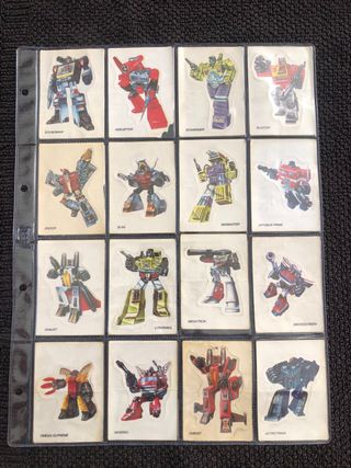 Cromos Panrico Bollycao Transformers Completa