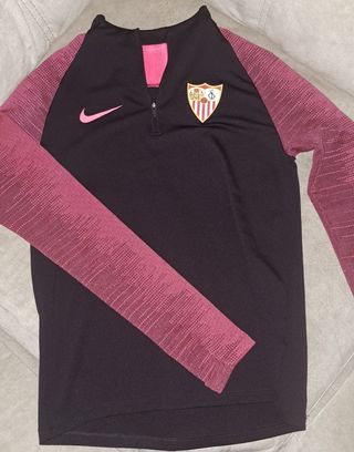 Sudadera Nike Sevilla F.C. Negra y Rosa