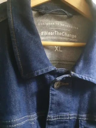 Chaqueta tejana azul talla XL