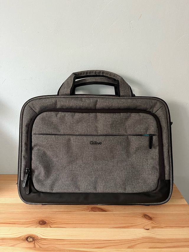 Maletín para portátil Qilive gris