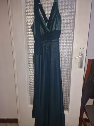 Vestido de fiesta verde