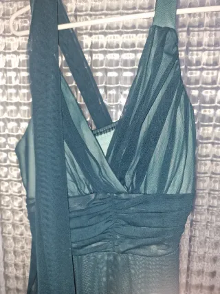 Vestido de fiesta verde